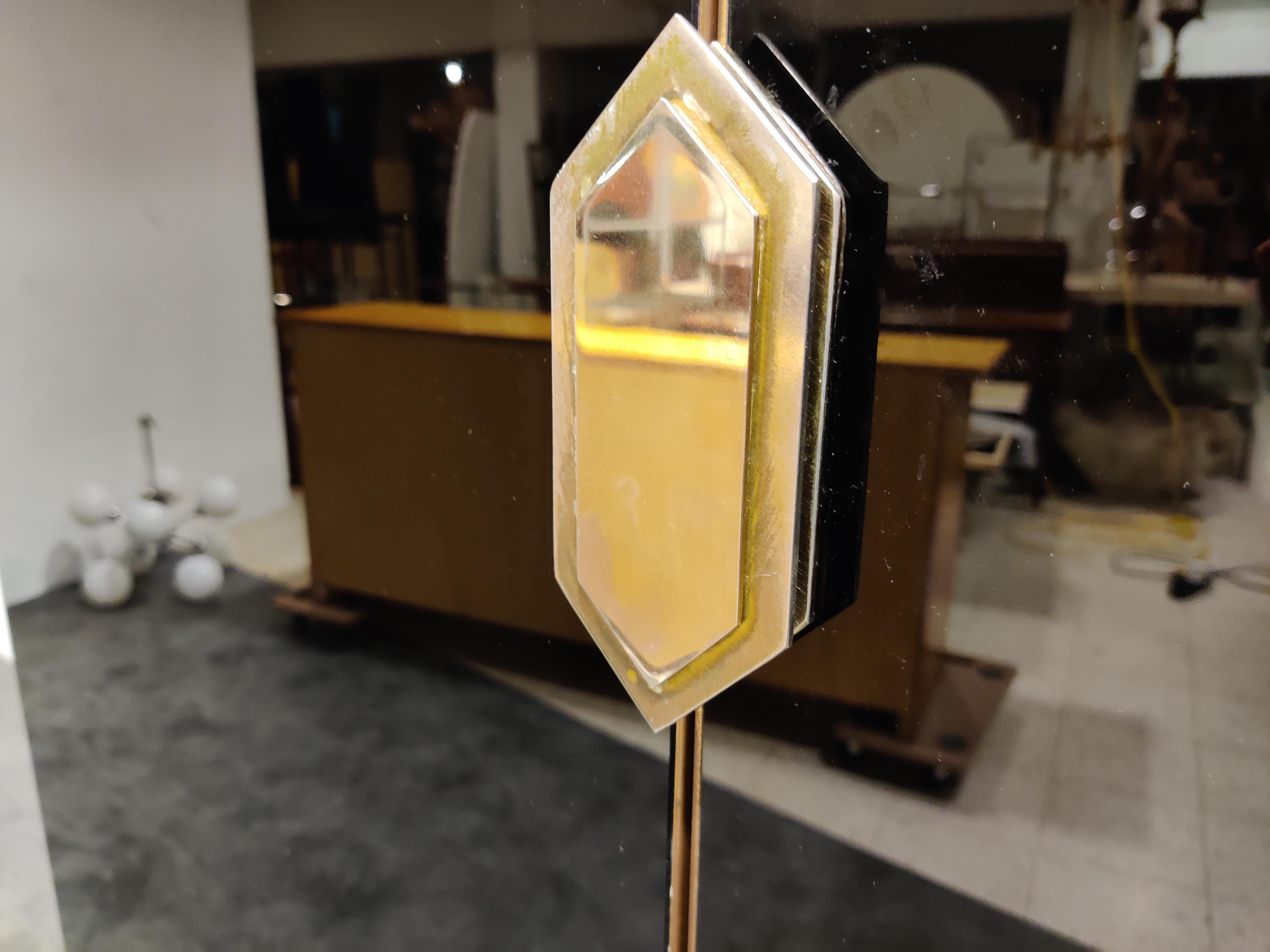 Barra de cristal negro estilo Maison Jansen, años 70 en venta 1
