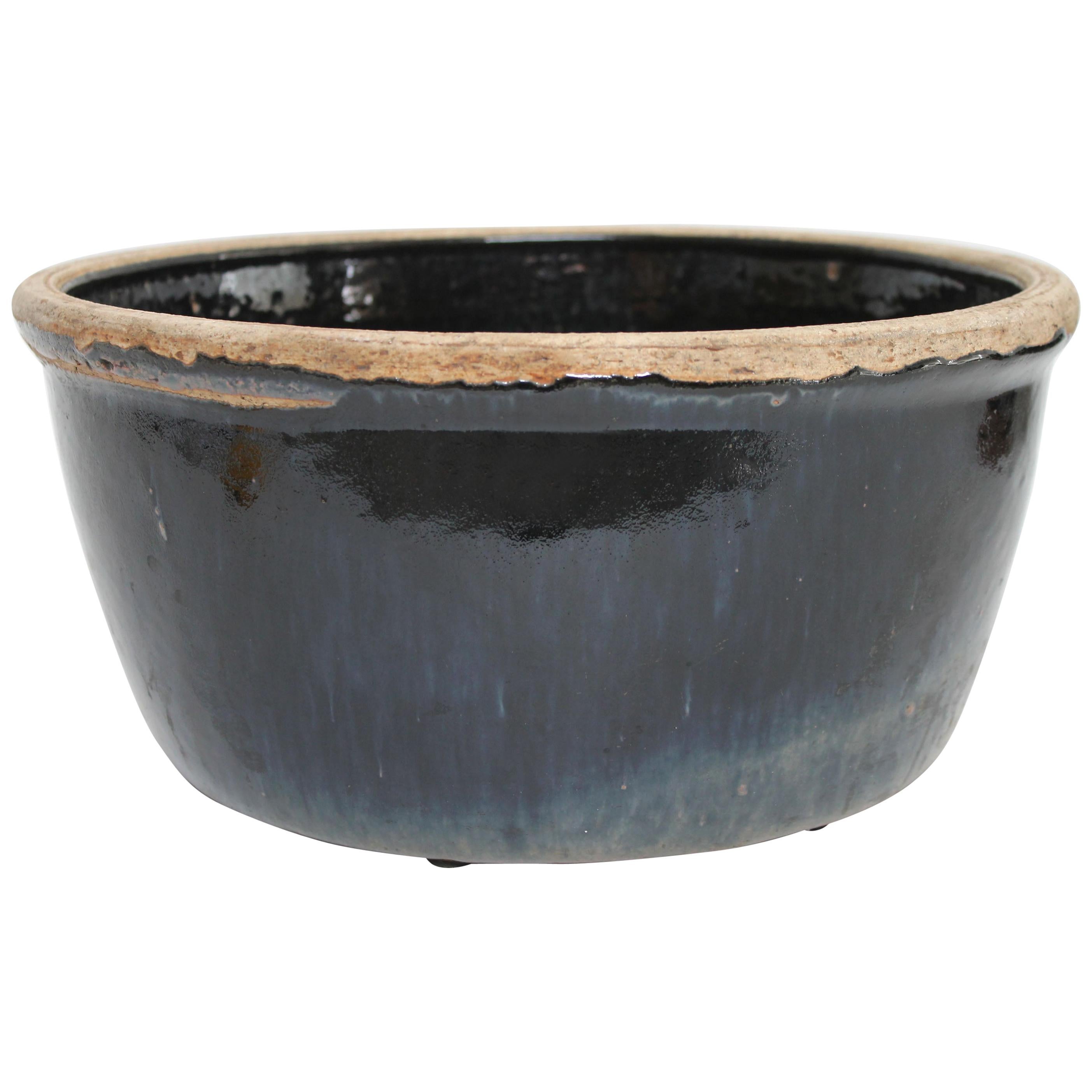 Cuenco esmaltado negro en venta