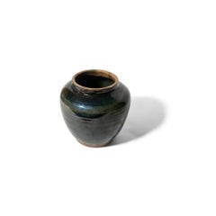Black Glazed Urn