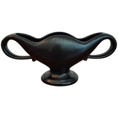 Black Glazed Vase by the Fulham Pottery Co.