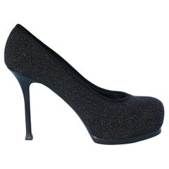 Black glitter pump Yves Saint Laurent 