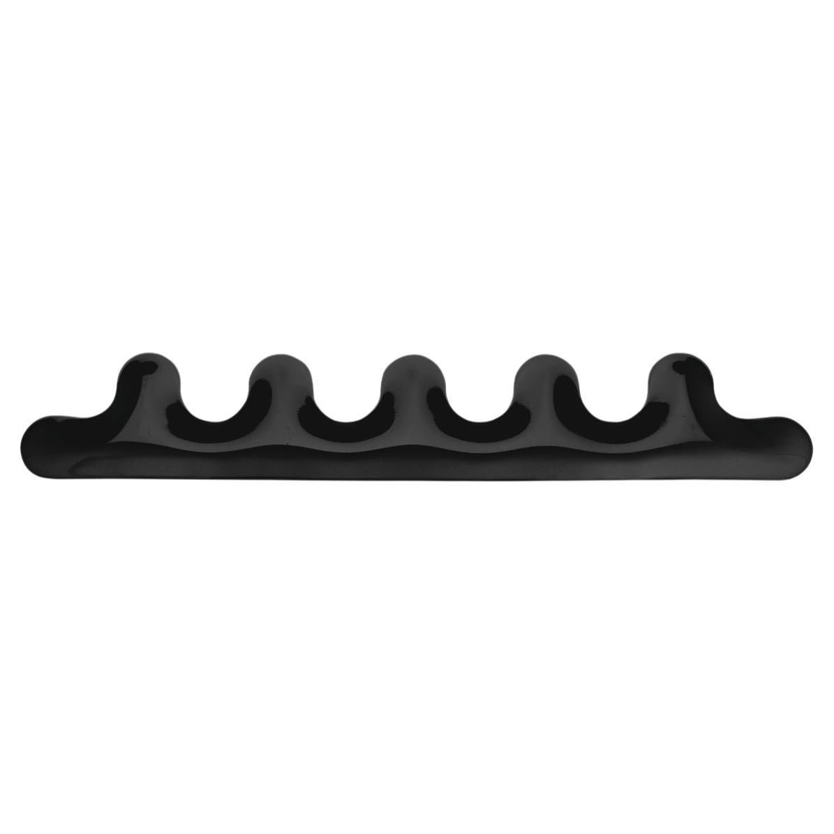 Black Glossy Kamm 5 Coat Hanger by Zieta For Sale