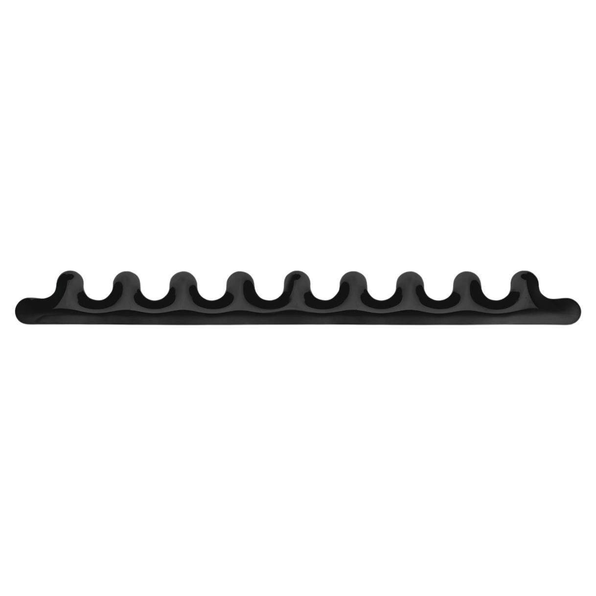 Black Glossy Kamm 9 Coat Hanger by Zieta