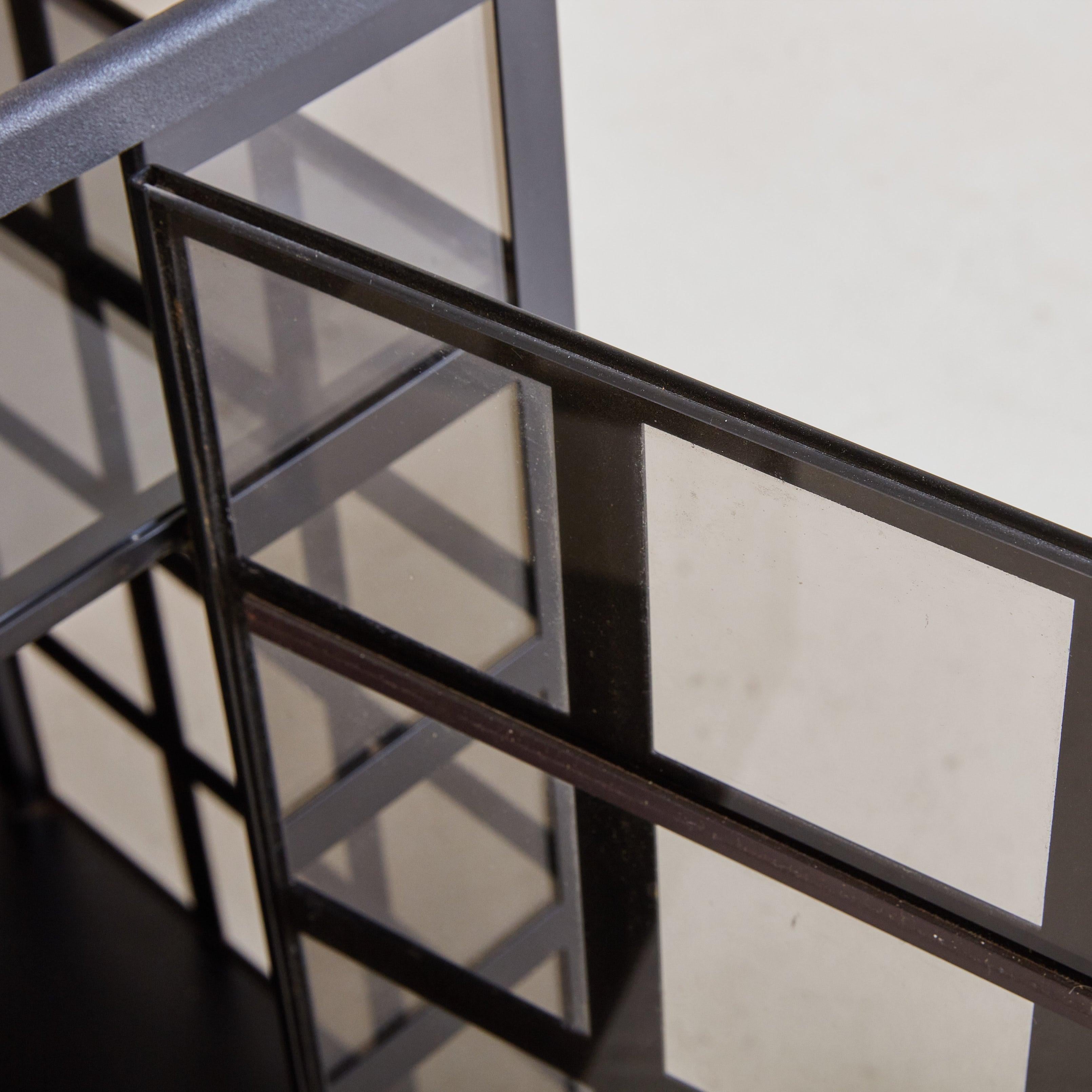 Post-Modern Black 'Go Go' Bar Cart by Anna Anselmi for Bieffeplast, Italy 1978 For Sale