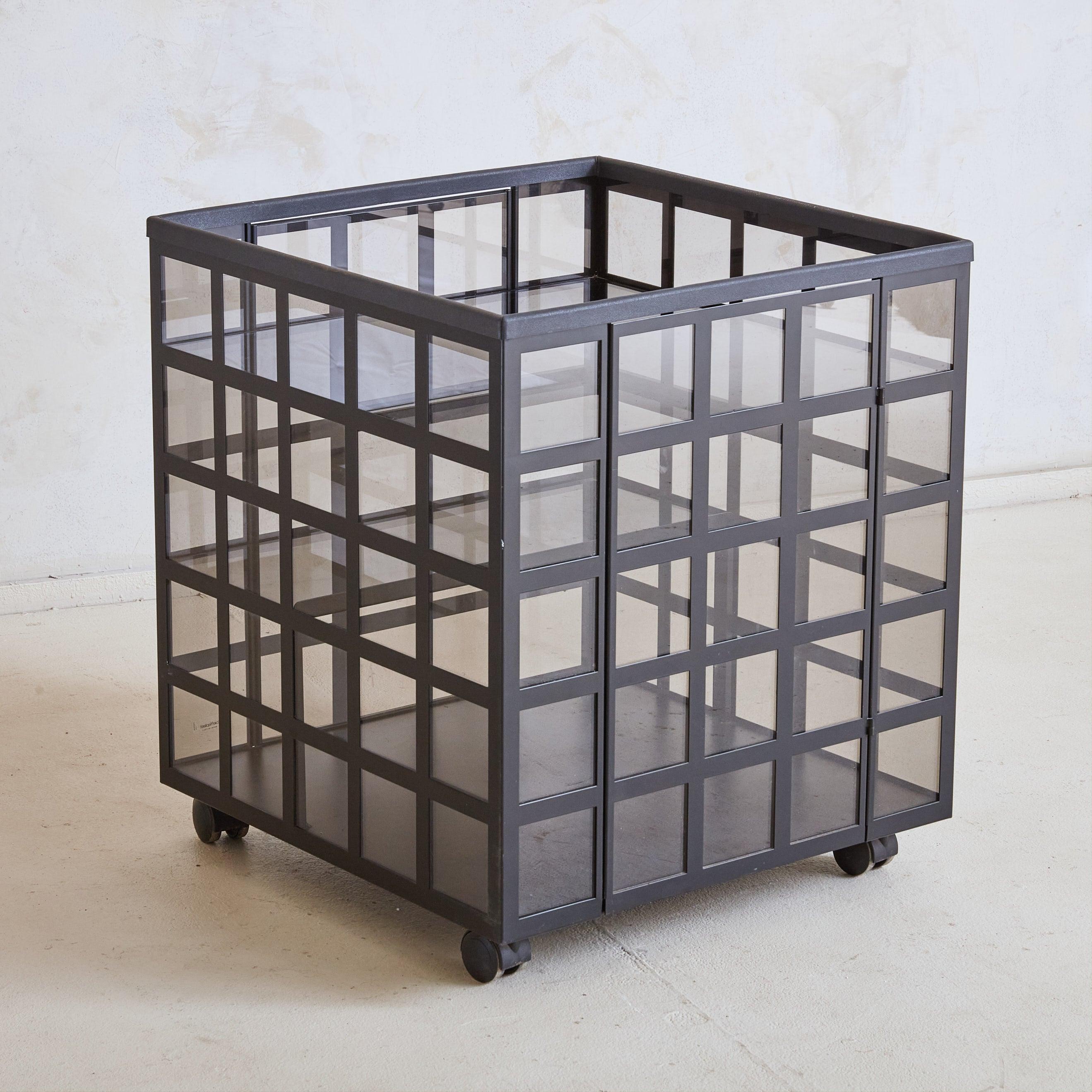 Black 'Go Go' Bar Cart by Anna Anselmi for Bieffeplast, Italy 1978 For Sale 2