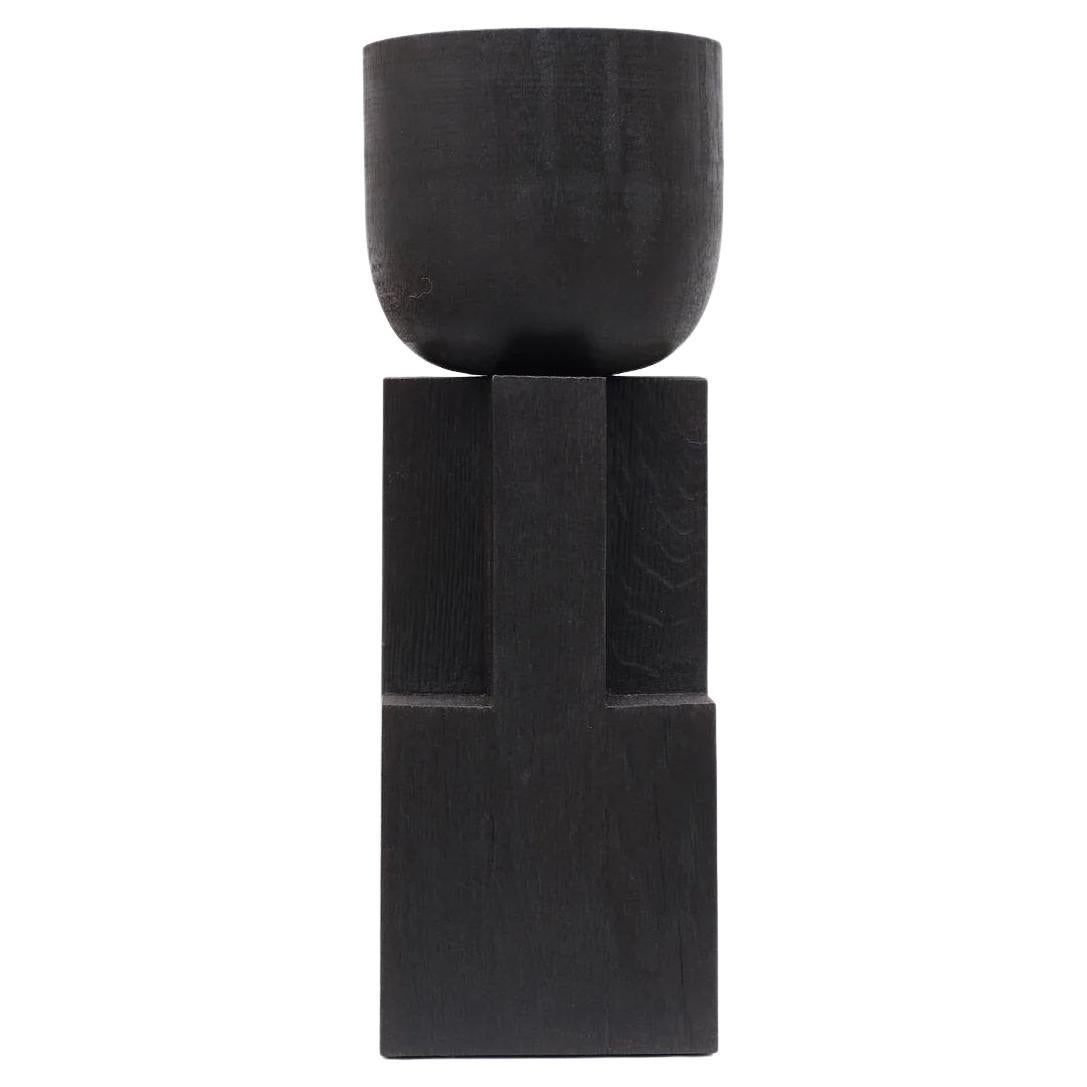 Black Goblet Vase by Arno Declercq For Sale