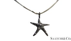 Black Gold 18K Pendant with 14K Chain - 0.65 Ct Natural Black Diamond, 5.3 Grams