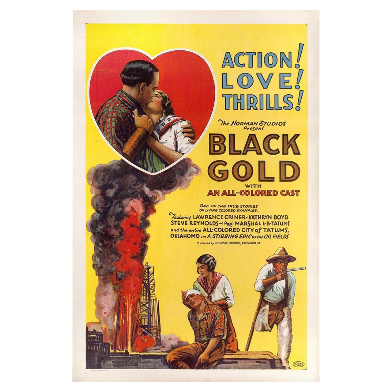 "Black Gold" 1928 U.S. One Sheet Film Poster