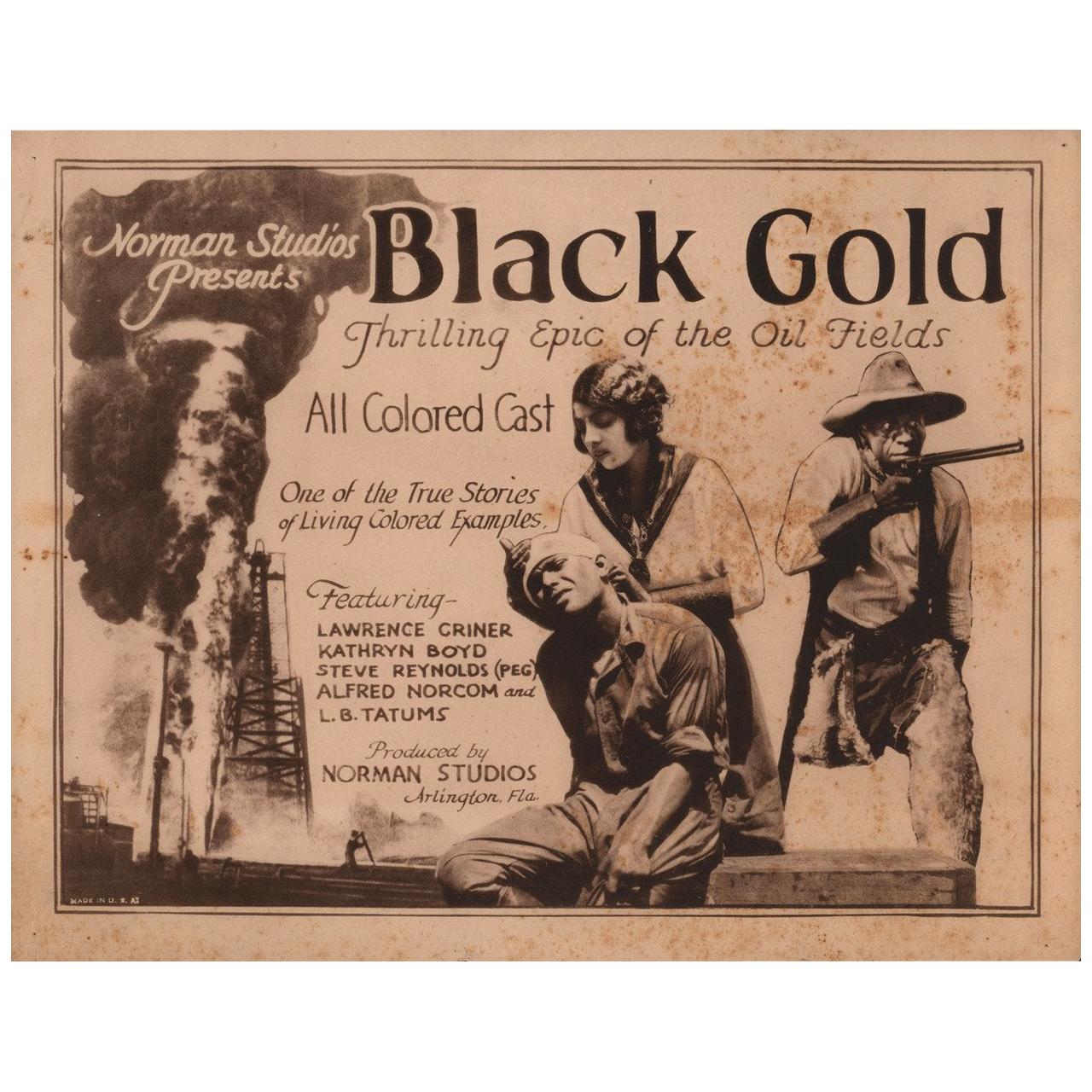 Black Gold" 1928 U.S. Title Sale at
