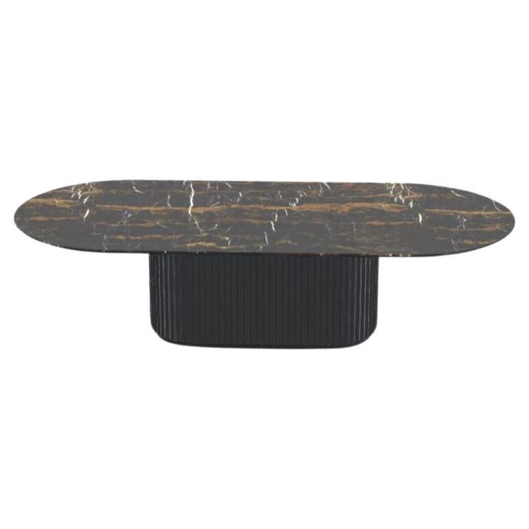Black Gold Eternel L Dining Table by Milla & Milli