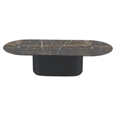 Black Gold Eternel L Dining Table by Milla & Milli