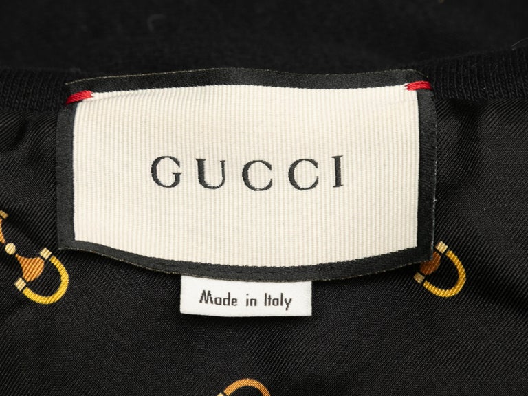 Gucci Super Rare Women's Black embellished “Homme Pour Femme” Hoodie size L