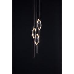 Schwarz + Gold Il Pezzo 12 Runder Kronleuchter von Il Pezzo Mancante