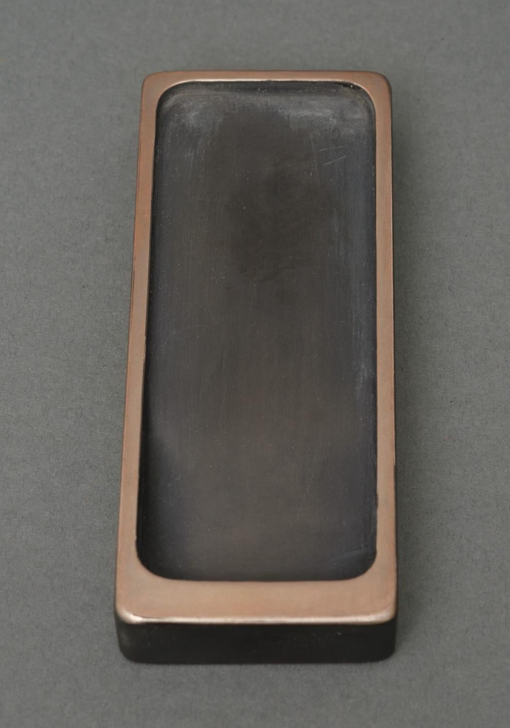 Japanese Lacquer Suzuribako 硯箱 'Writing Box' by Hattori Toshio 服部俊夫 '1943' For Sale 4
