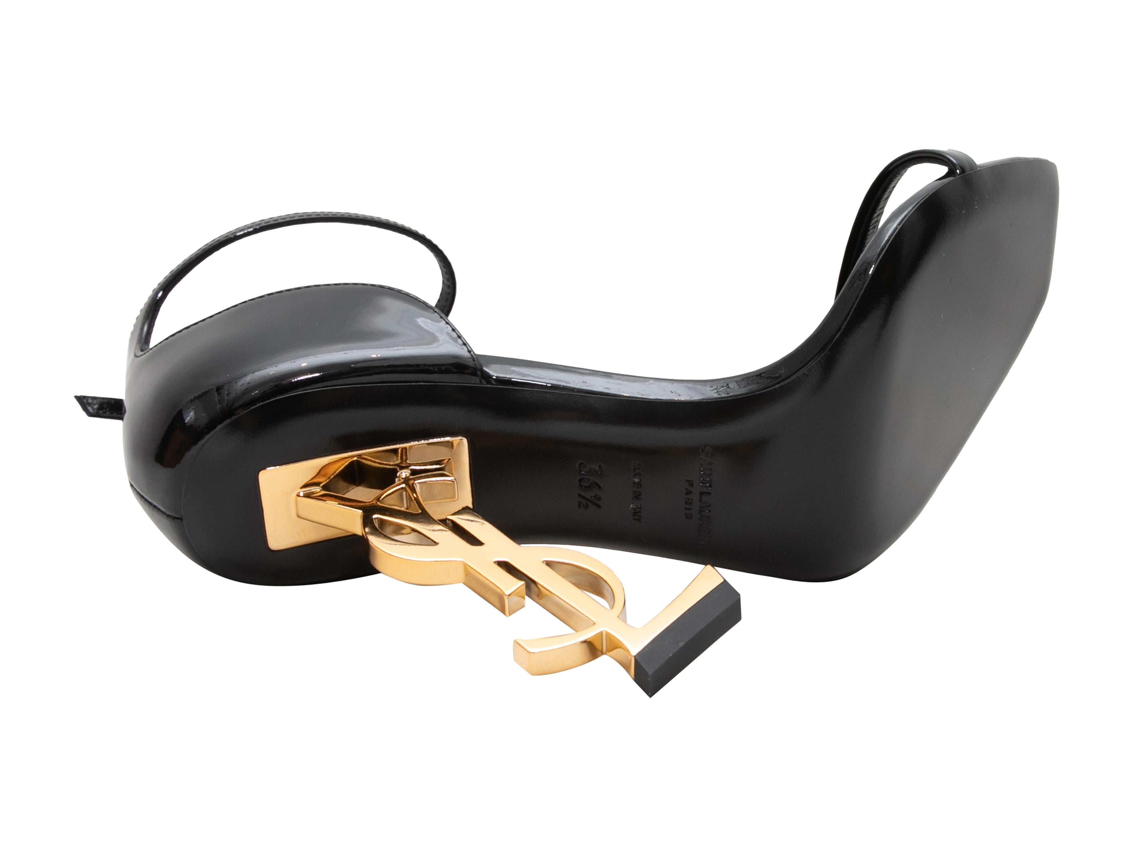 Schwarz & Gold Saint Laurent Opyum 110 YSL Heels in Schwarz & Gold Größe 36,5 1