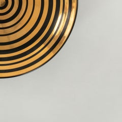 Black Gold Waylande Gregory Studios Shallow Dish Bowl