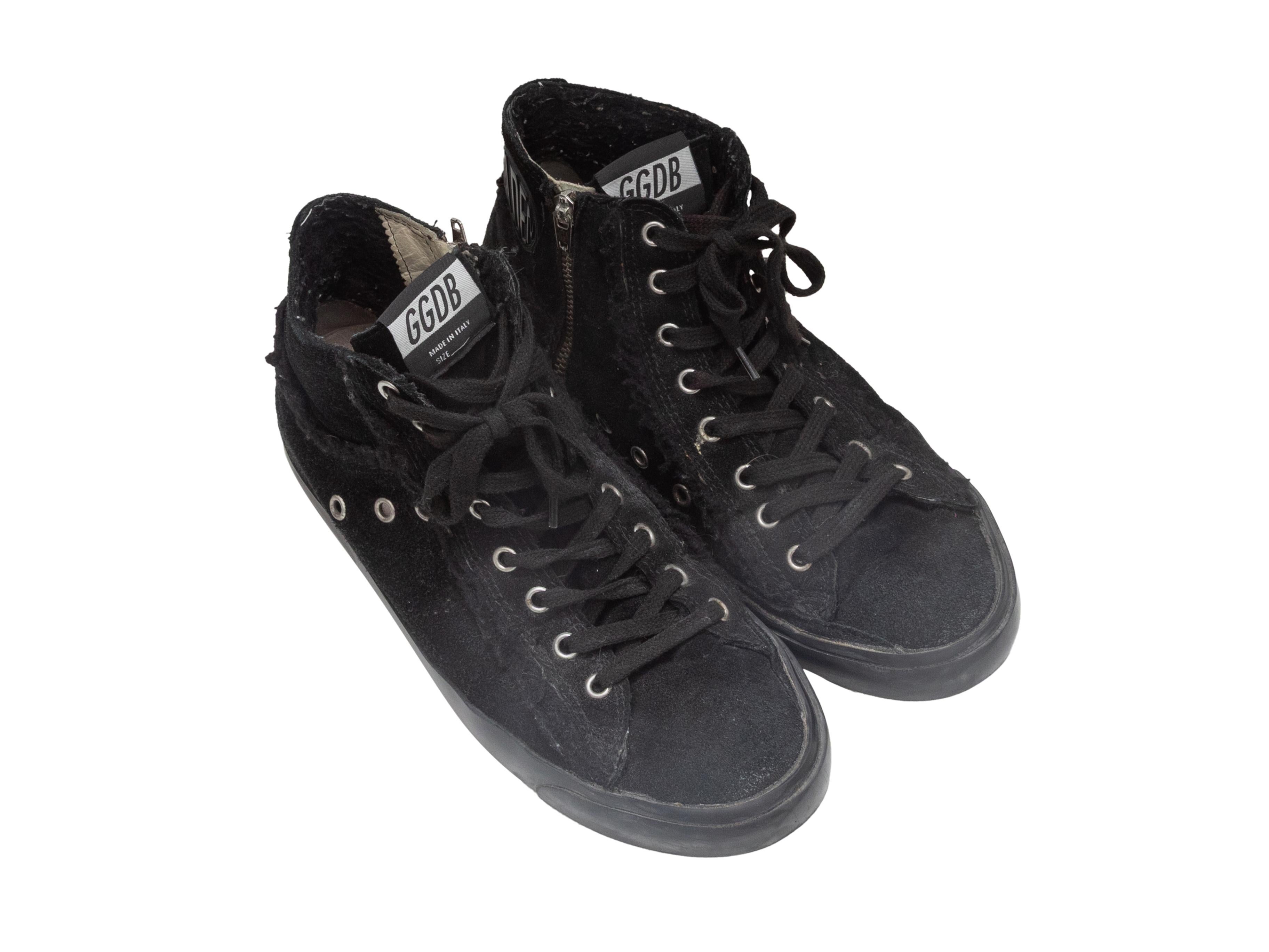 Nero Scarpe da ginnastica alte Golden Goose nere taglia 38 in vendita