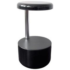 Black Golf Stool by Roberto Lucci and Paolo Orlandini for Velca, Italy, 1970s