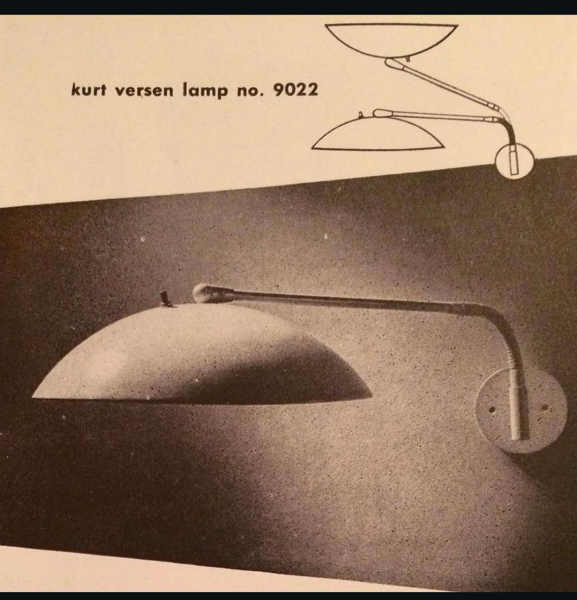 Lampadaire col de cygne noir par Kurt Versen en vente 4