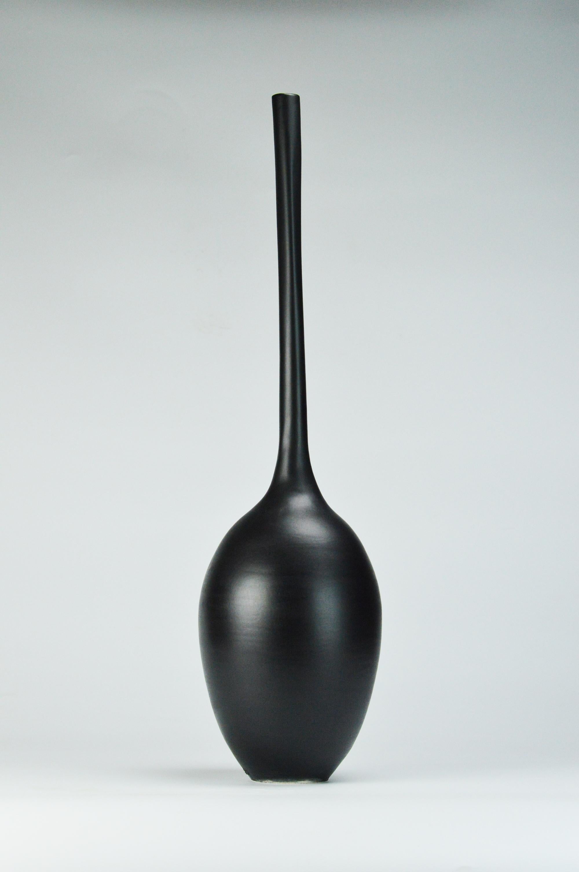 American Black Gourd Vessel Trio by Michael Boroniec For Sale