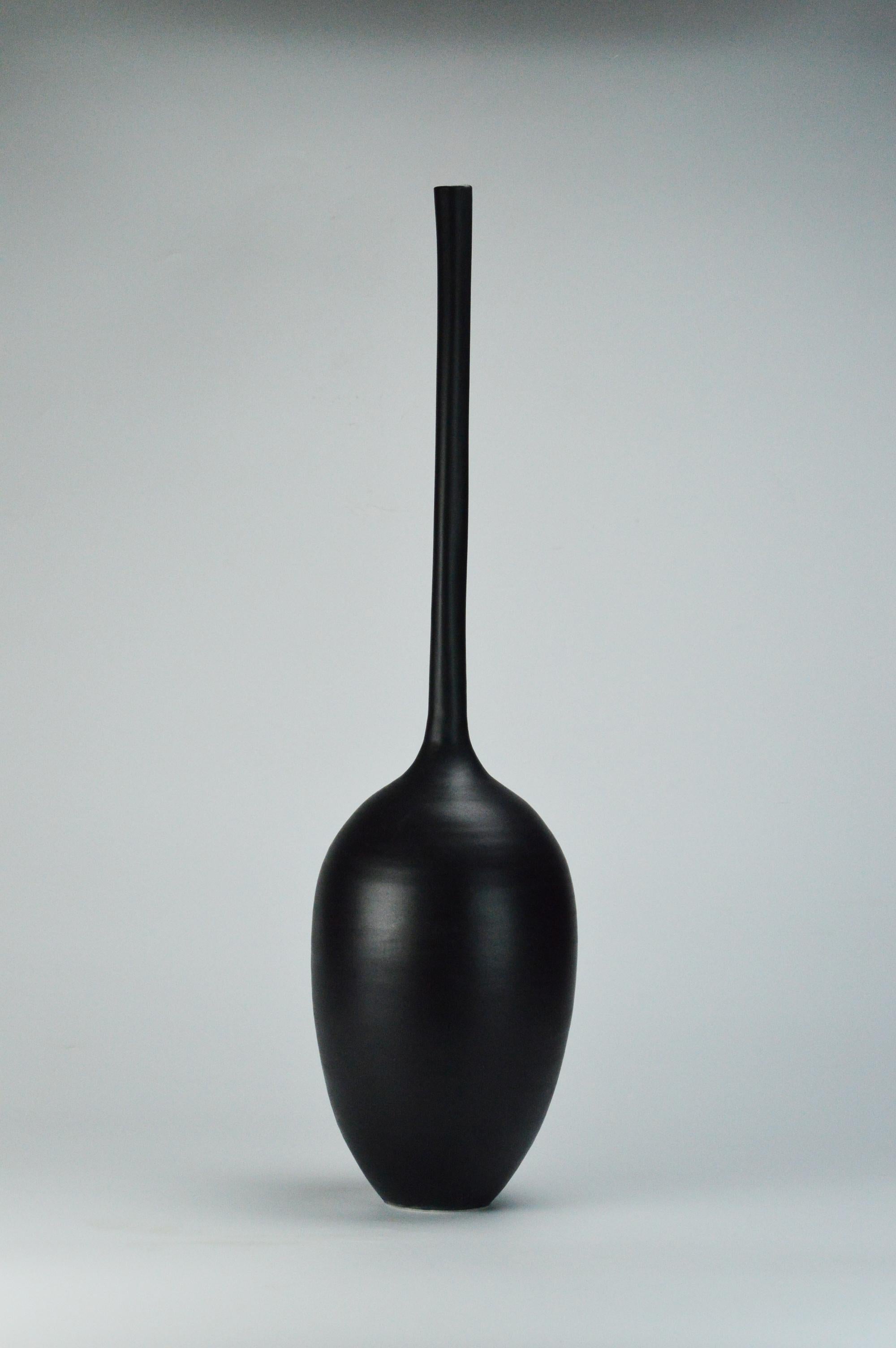 Black Gourd Vessel Trio by Michael Boroniec In New Condition For Sale In East Quogue, NY