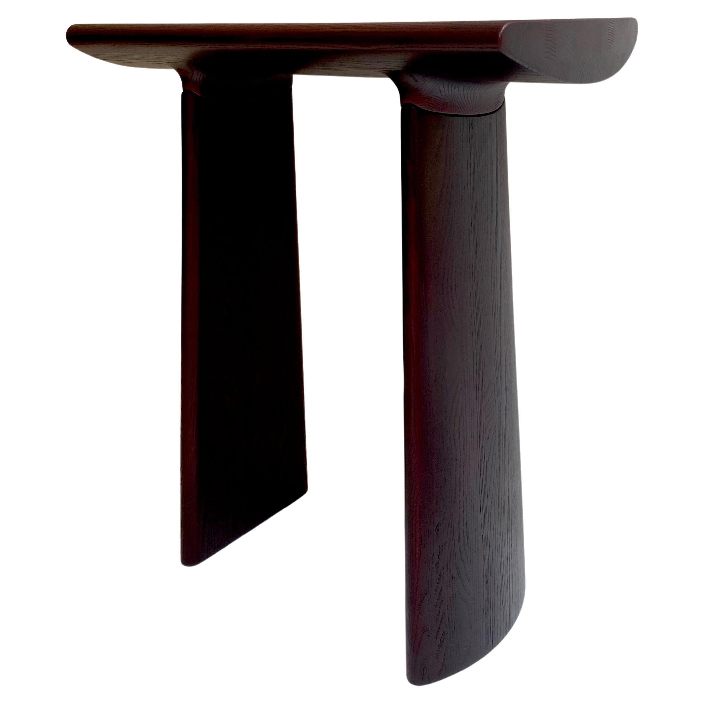 Black Grape Stained Ash Daiku Console 120 by Victoria Magniant For Sale