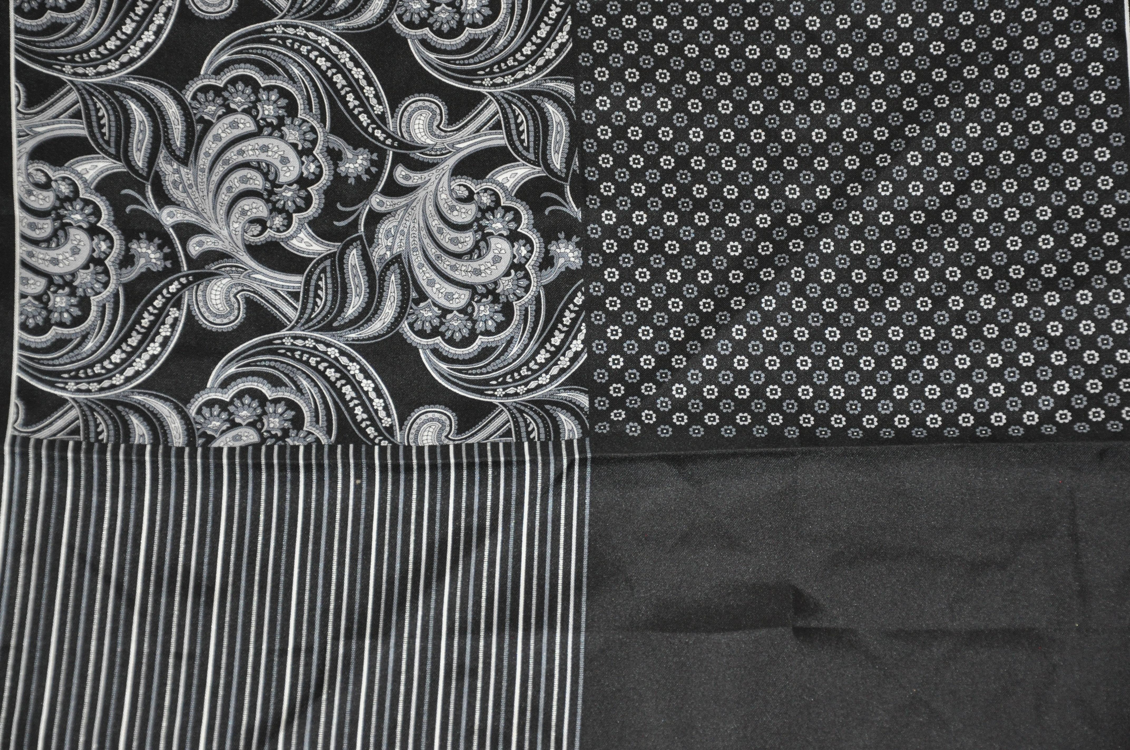 black silk handkerchief