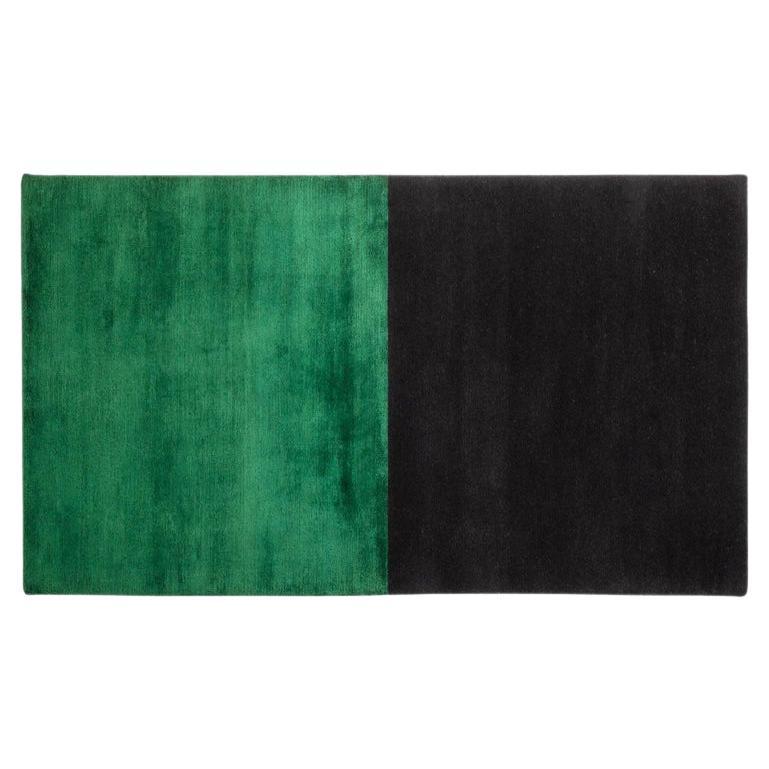 Black/Green Handwoven Tapestry 300 by Calyah For Sale