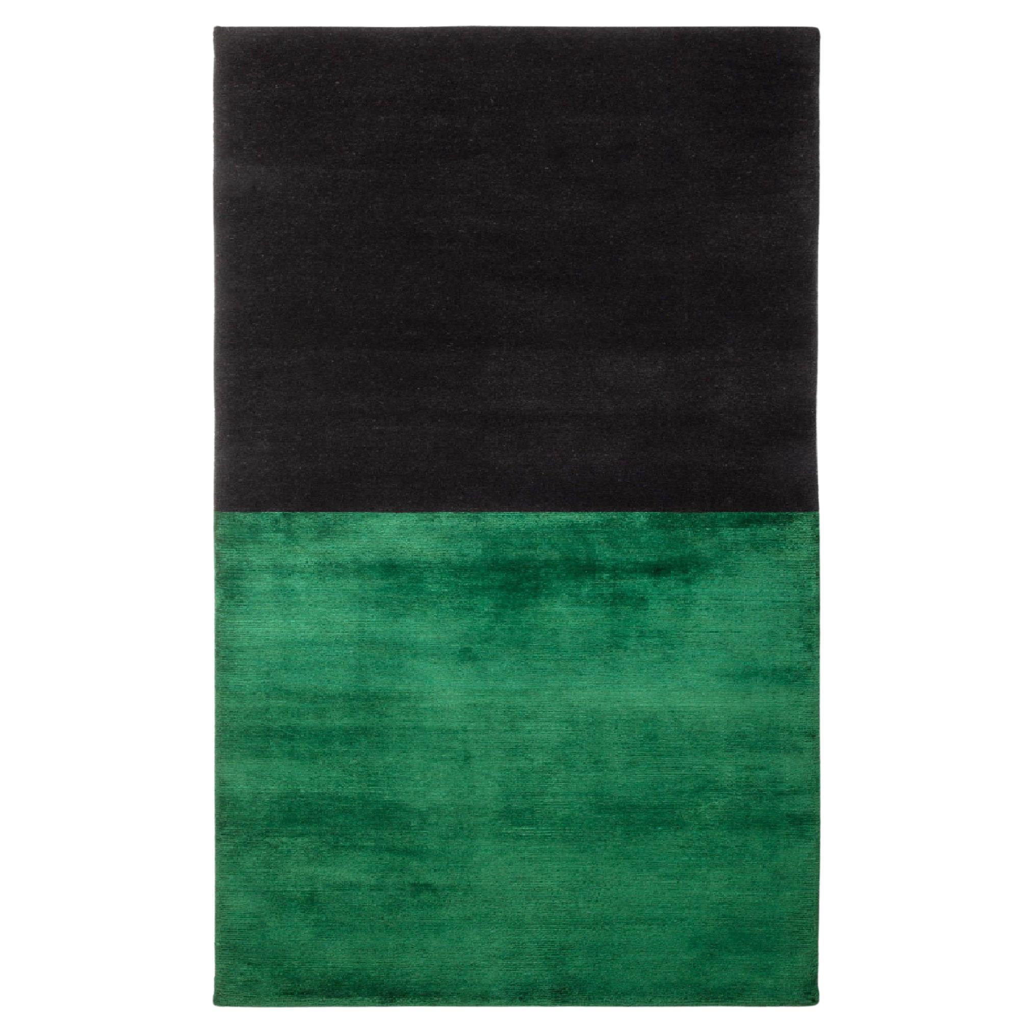 Black/Green Handwoven Tapestry 400 by Calyah For Sale