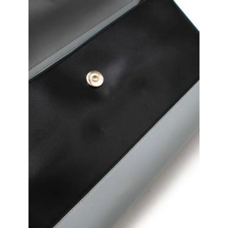 Black & grey patent leather Colourblock Miss Viv bag For Sale 2