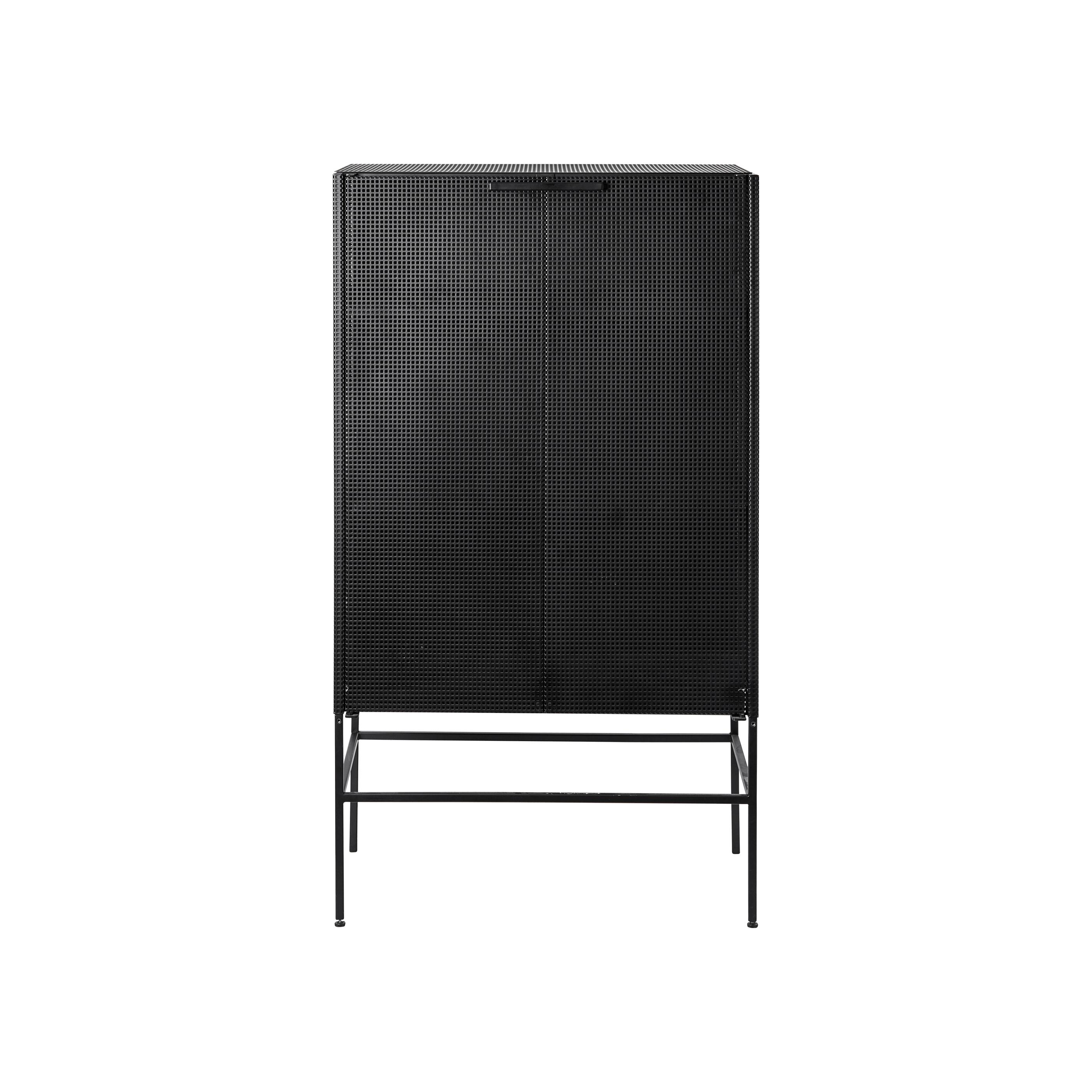 Black grid cabinet by Kristina Dam Studio
Materials: Black outdoor powder-coated steel
Dimensions: 76 x 45 x 131 cm

Dimensions cannot be customized.

Kristina Dam graduated from The Royal Danish School of Fine Arts, architecture and design in