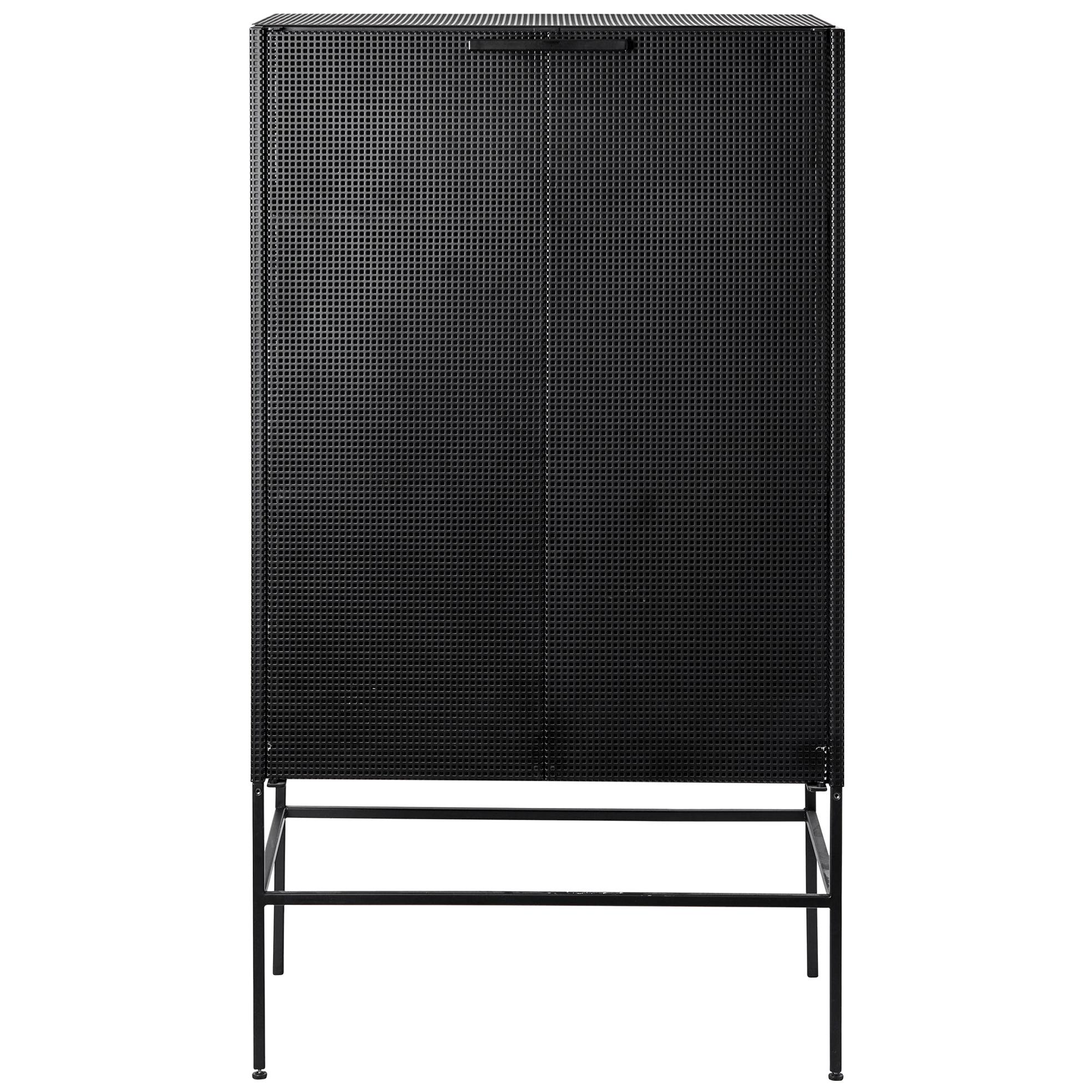 Black Grid Cabinet by Kristina Dam Studio