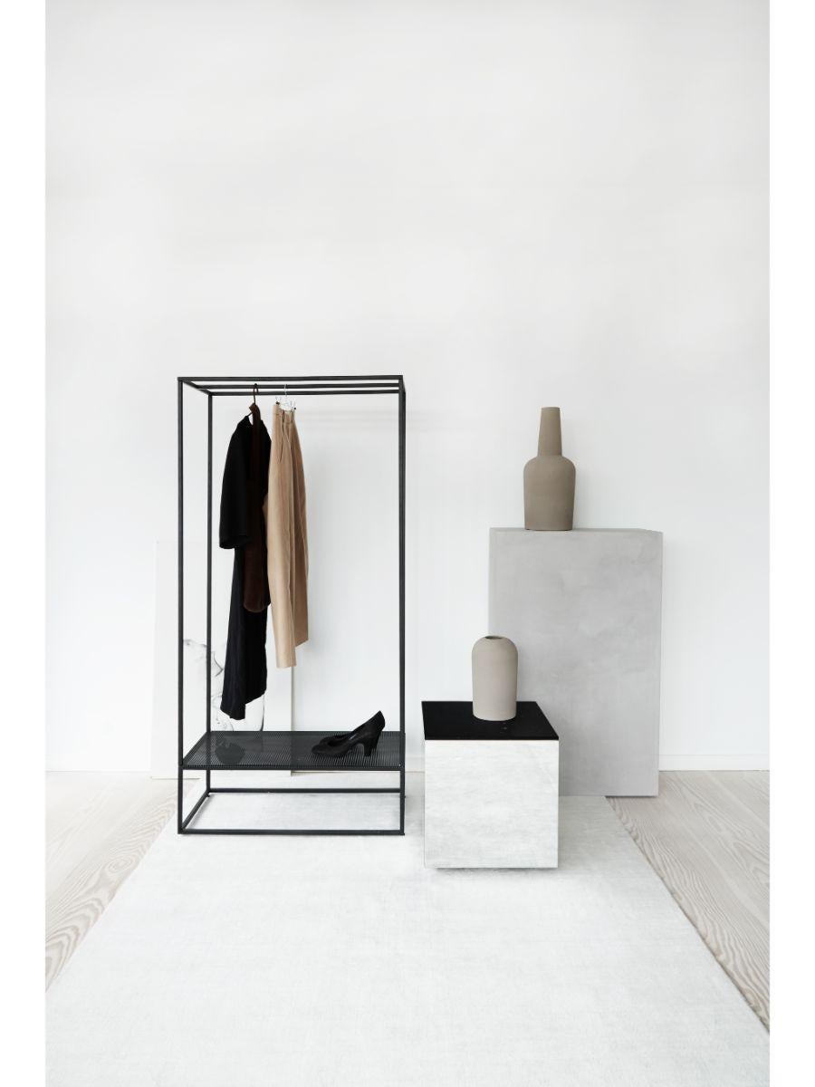 Powder-Coated Black Grid Coat Stand by Kristina Dam Studio For Sale