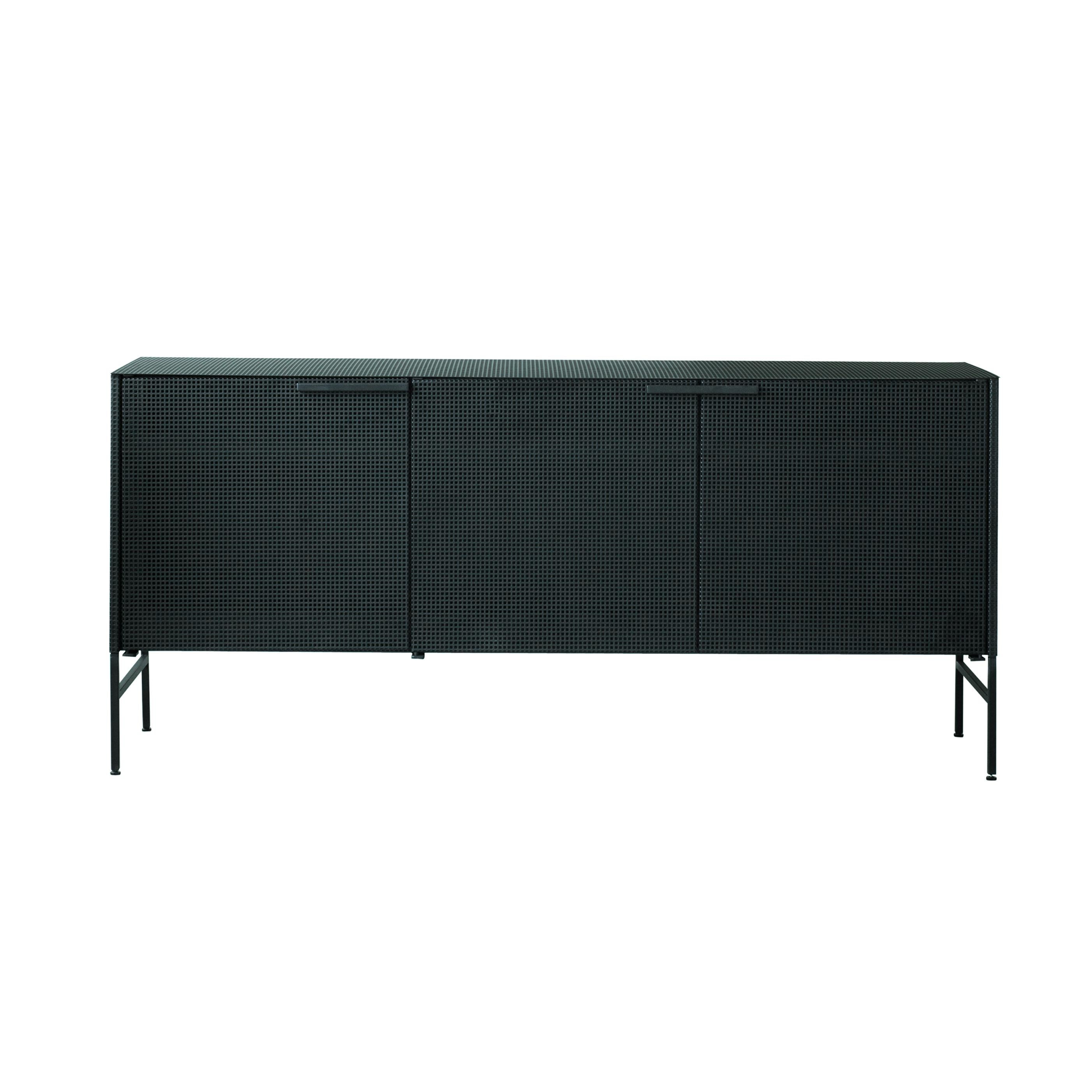 Black grid sideboard by Kristina Dam Studio
Materials: Black outdoor powder-coated steel
Dimensions: 160 x 72 x 36 cm


Kristina Dam graduated from The Royal Danish School of Fine Arts, Architecture and Design in Copenhagen. In her designs you