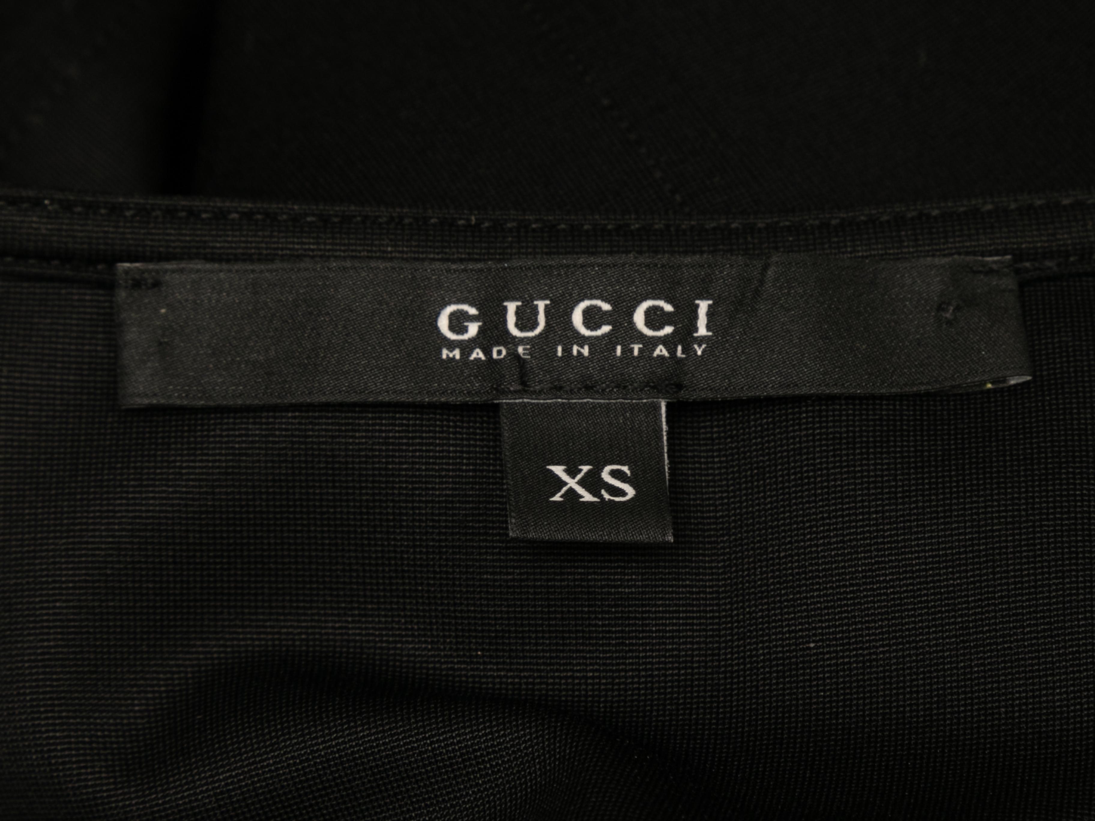 Women's Black Gucci Belted Sleeveless Bodycon Dress Size US XS
