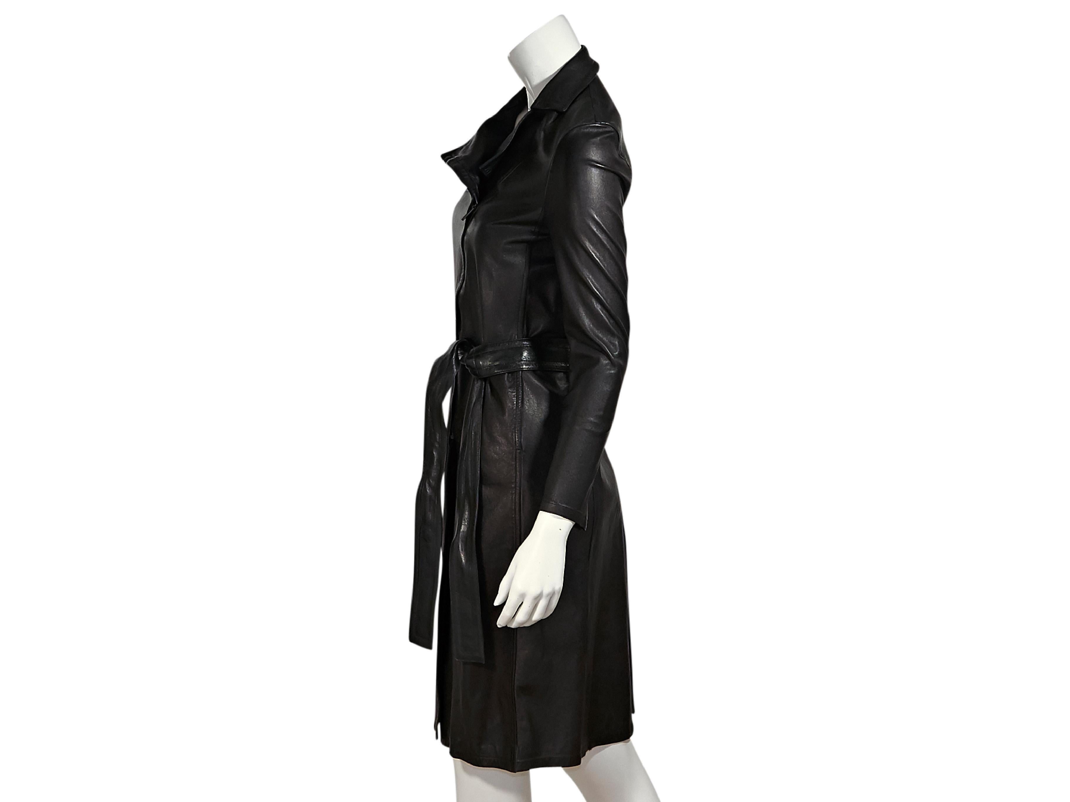 gucci leather trench coat