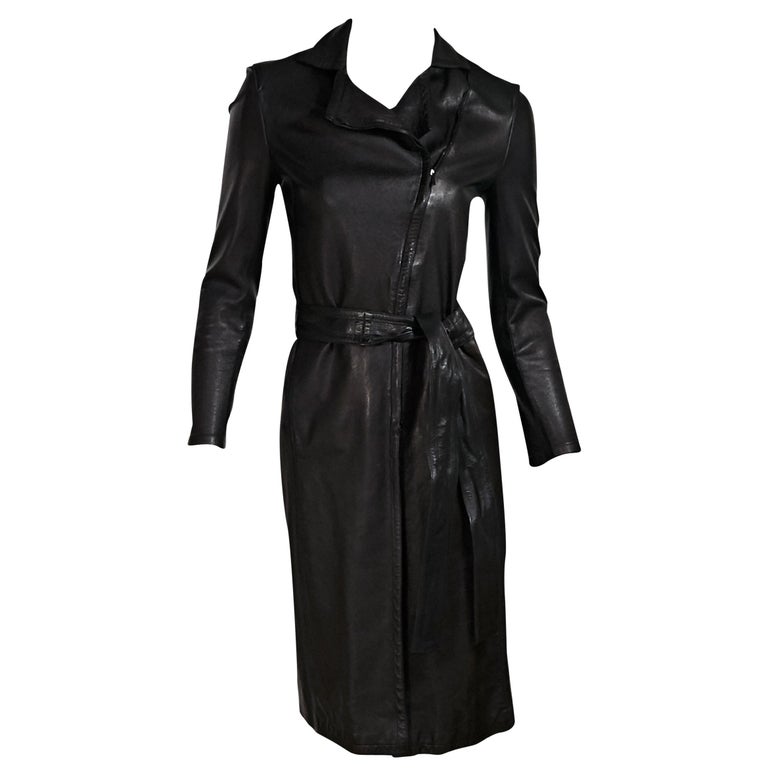 Leather Trench Gucci Black Gucci By Tom Ford Leather Trench Coat