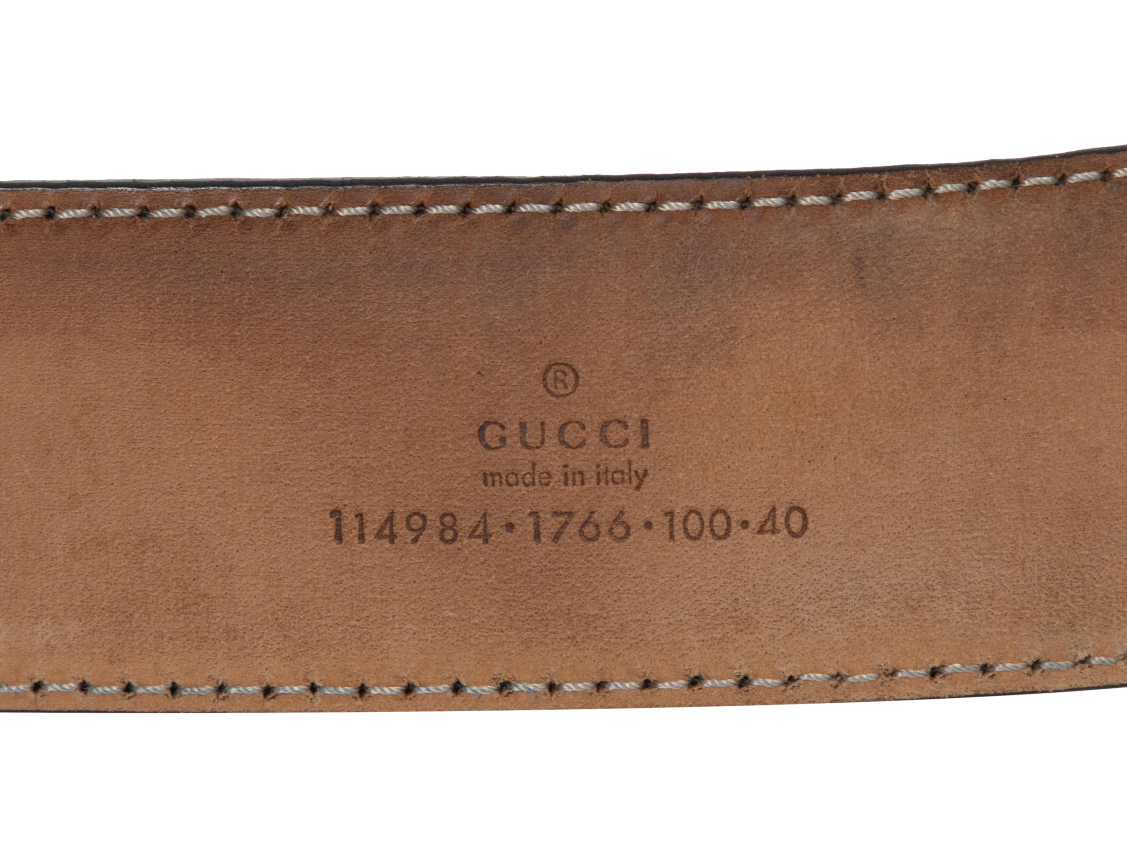 Women's Black Gucci Guccissima Leather Belt