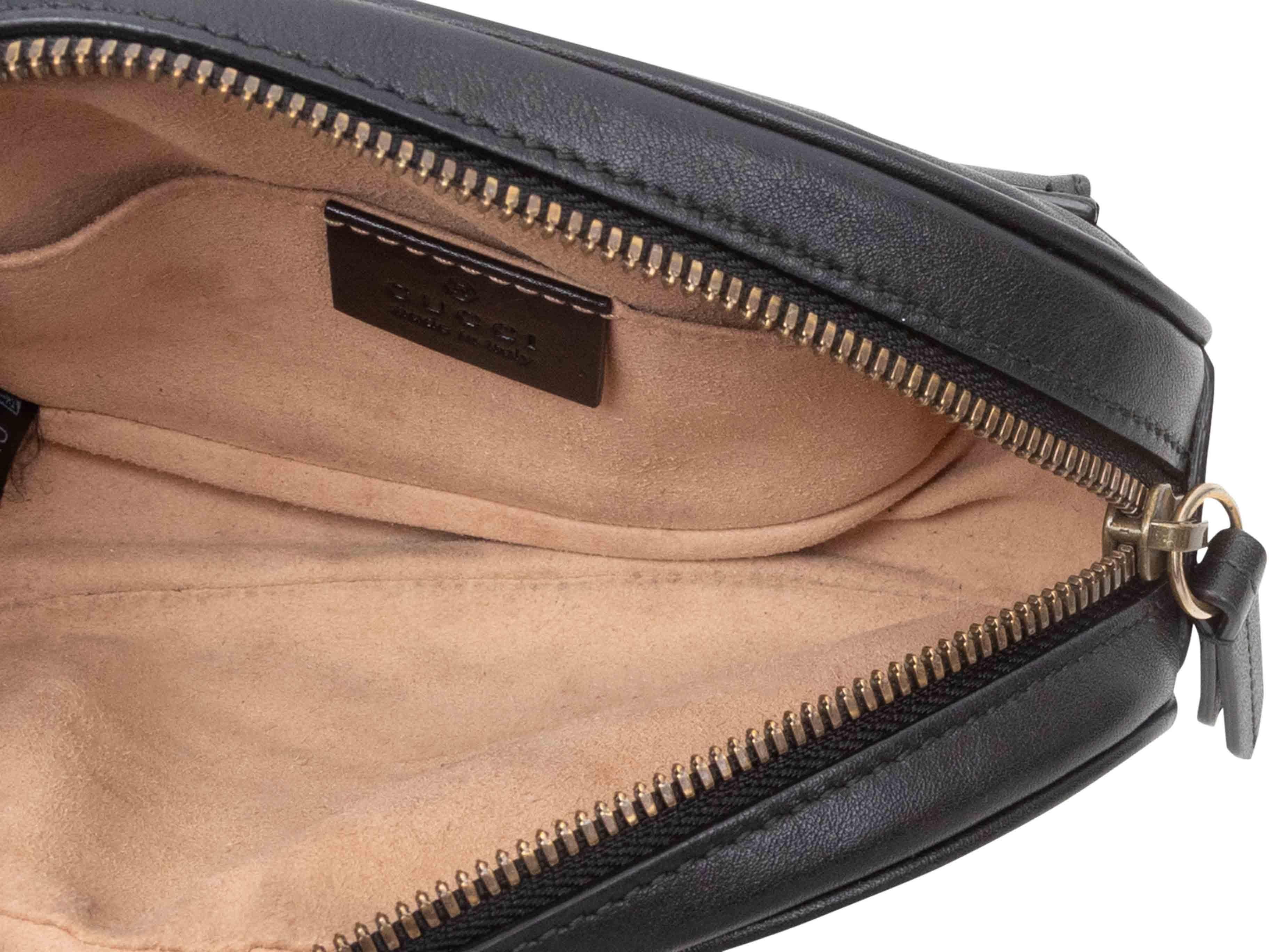 Mini bum bag nera di Gucci Marmont In condizioni buone in vendita a New York, NY
