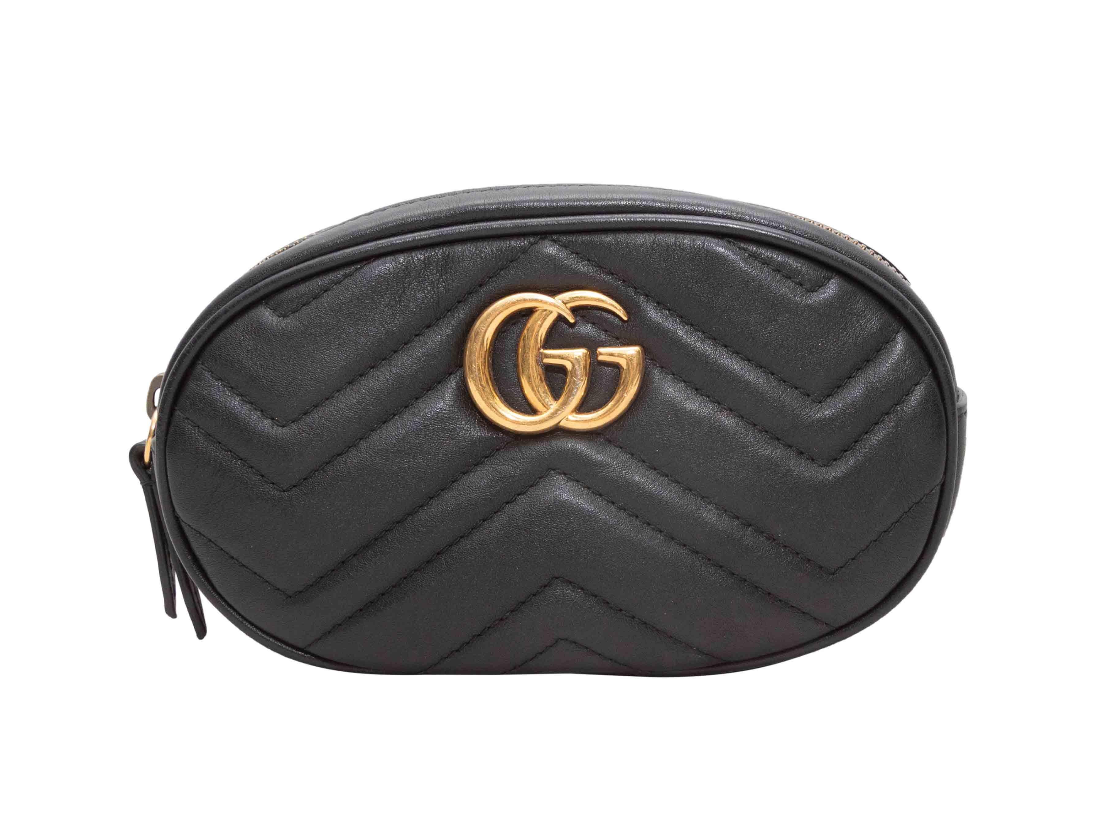 Donna Mini bum bag nera di Gucci Marmont in vendita