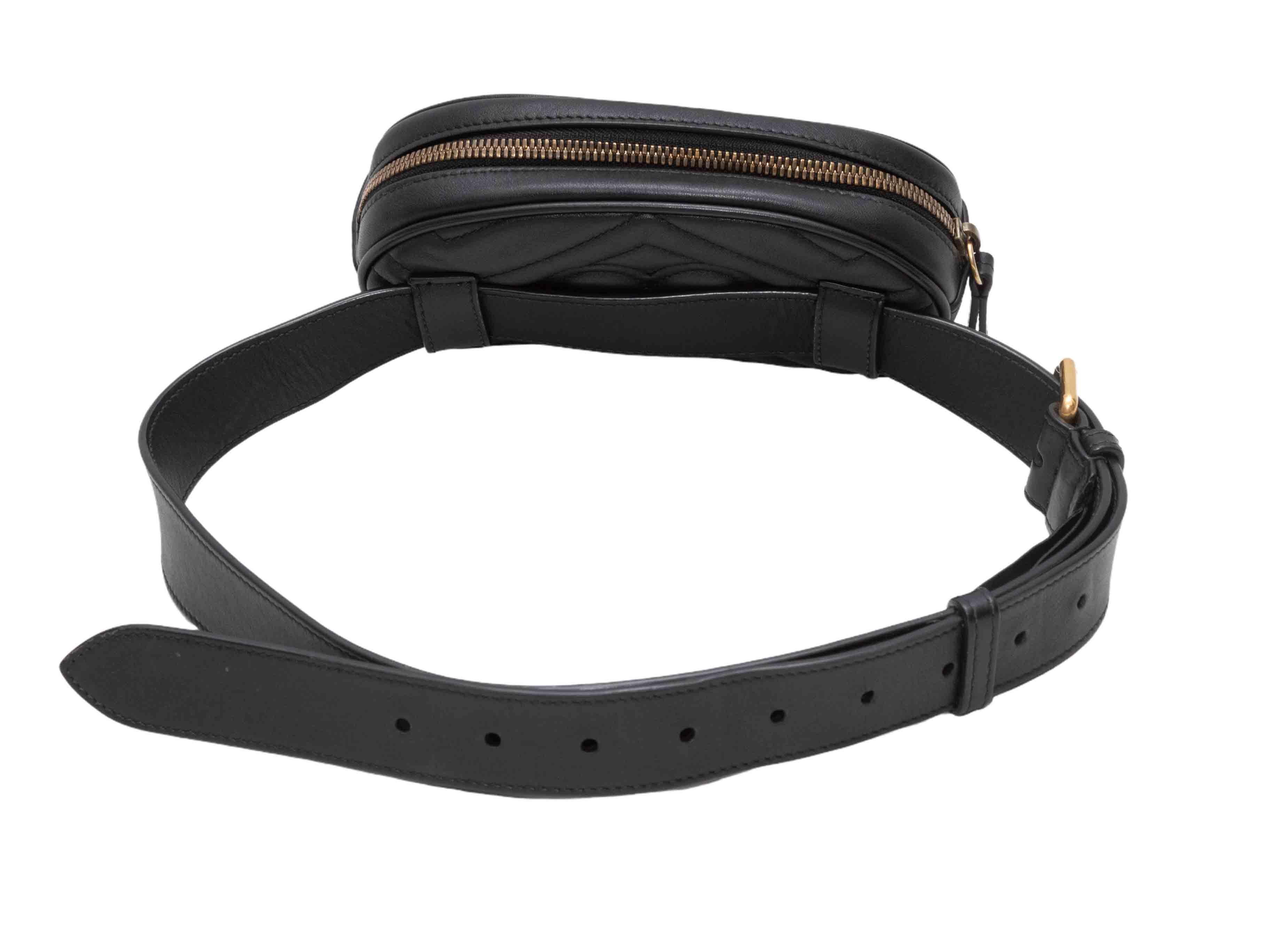 Mini bum bag nera di Gucci Marmont in vendita 4