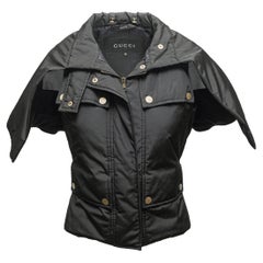 Black Gucci Oversized Collar Vest Size IT 40