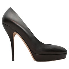 Black Gucci Pointed-Toe Platform Pumps Size 40