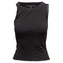 Black Gucci Shoulder Tie Sleeveless Top Size US XS