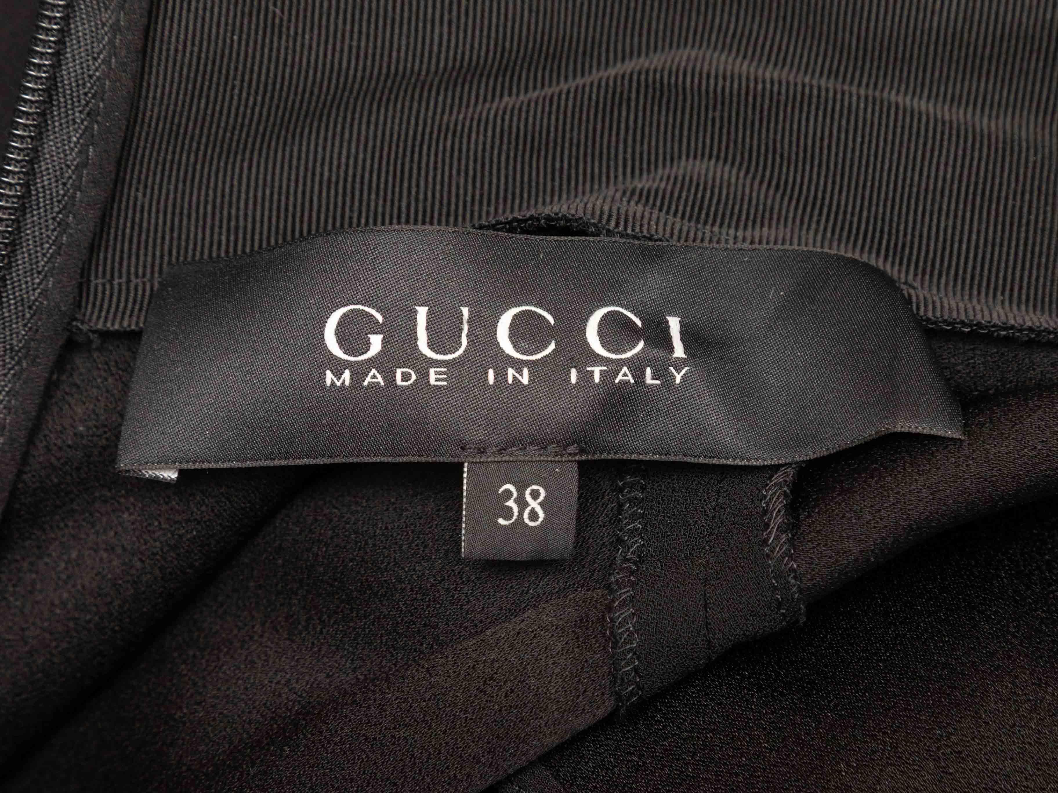 Mono negro con cinturón y sin mangas Gucci Talla IT 38 en Bueno estado para la venta en New York, NY