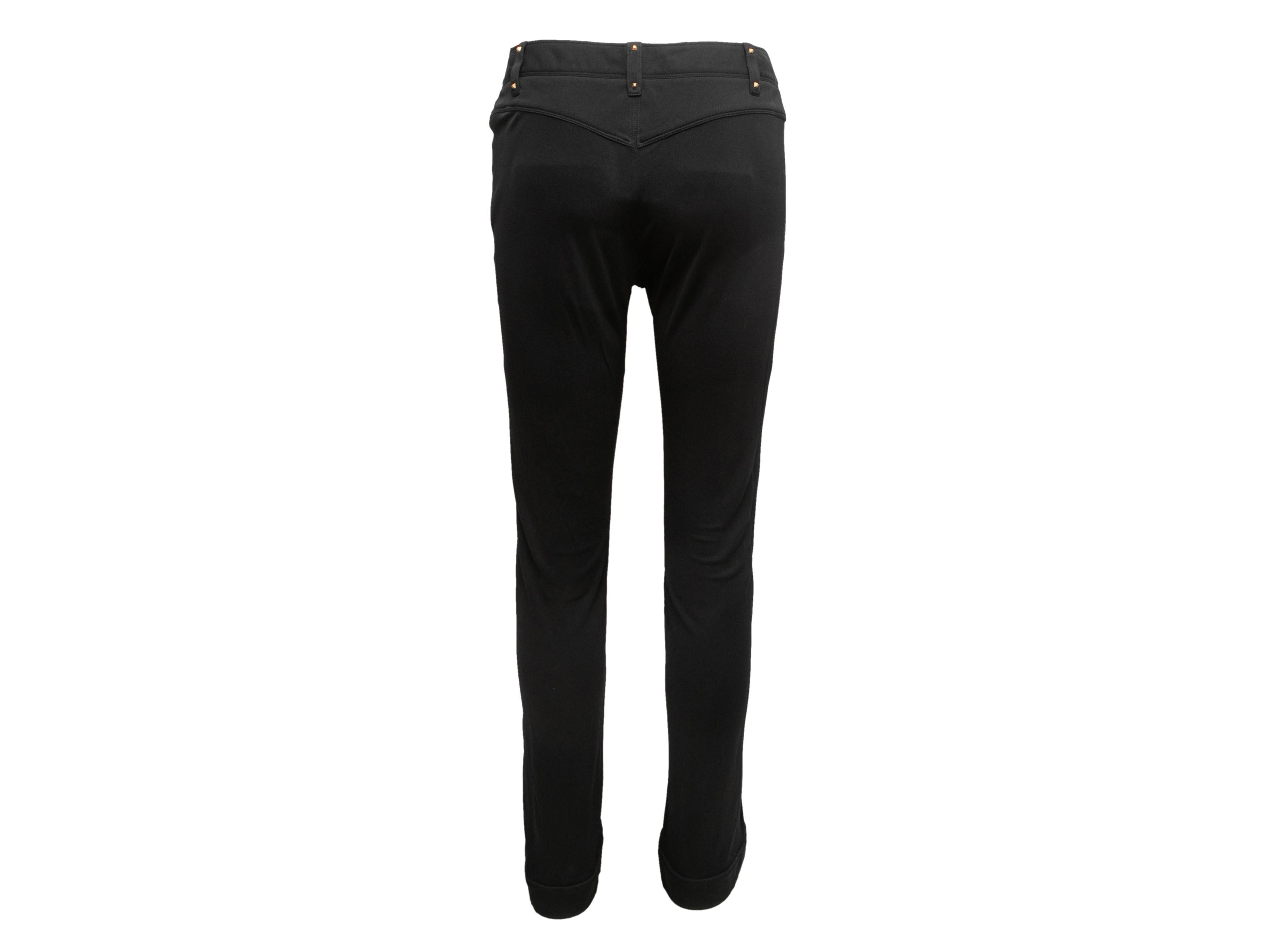 Black Gucci Tom Ford Era Skinny-Leg Pants Size IT 44 In Excellent Condition For Sale In New York, NY