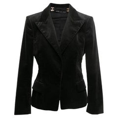 Blazer in velluto nero Gucci taglia IT 44