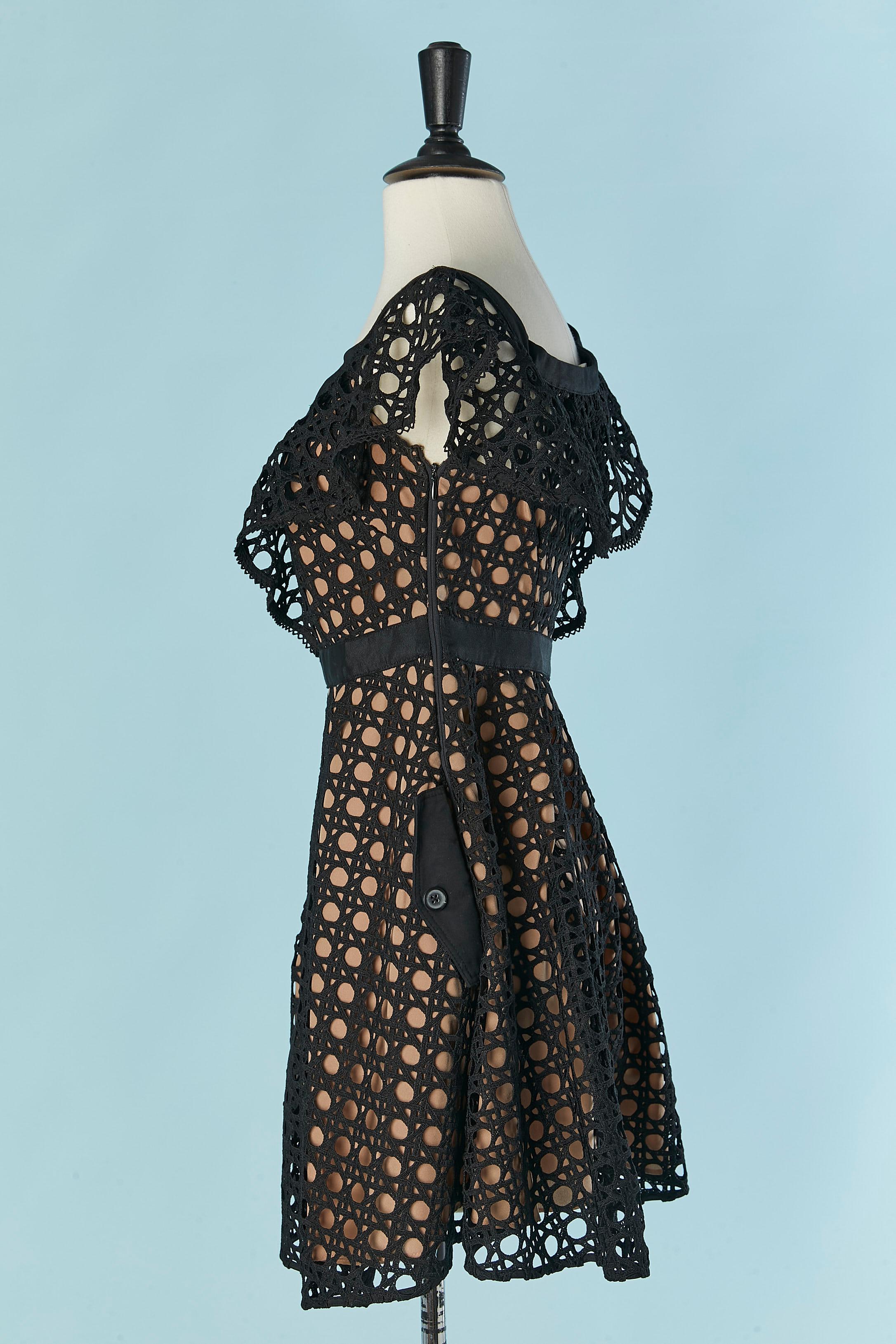 Black guipure cocktail dress SELF -PORTRAIT For Sale 2
