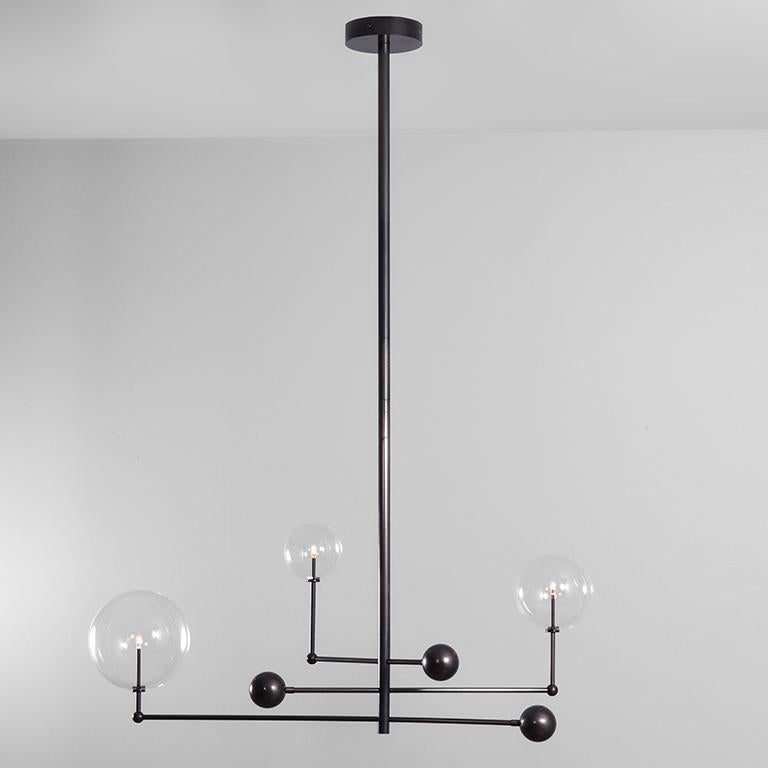 Universe Black Gunmetal Chandelier by Schwung 1