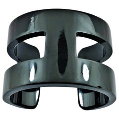 Black "H" Style Horn Cuff/Bangle